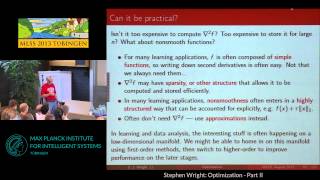 Optimization 2 - Stephen Wright - MLSS 2013 Tübingen
