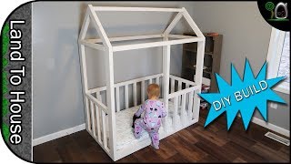 Build a Toddler House Bed Frame