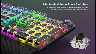 Fiodio Mechanical Gaming Keyboard |keyboard | Games | Computer | technology