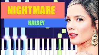 Halsey - Nightmare (Piano Tutorial EASY) By MUSICHELP
