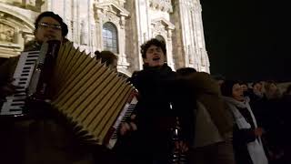 Cantata Anarchica per Fabrizio De Andrè 11/01/2017 in Piazza Duomo a Milano - Franziska