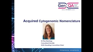 GenQA Cytogenomics: Acquired ISCN on 14th October 2021