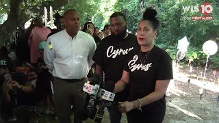 WATCH: Mother of Cyrus Carmack-Belton speaks at memorial