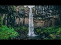 The Natural Charm of the Stunning Beauty of a Waterfall in the Middle of the Forest