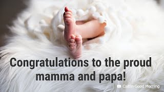 #newborn #baby #congrats Congratulations New Born Baby | Newborn | Baby Boy Girl Wishes Video l #