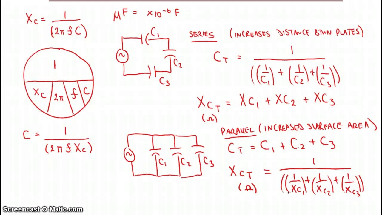 Capacitance & Capacitive Reactance Formulas - YouTube