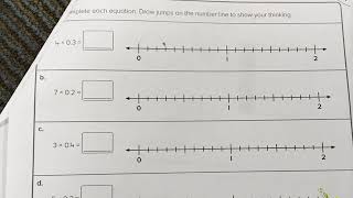 Multiplying decimals using number line