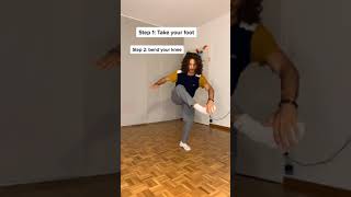Jump over your leg Tutorial #dance #tutorial