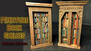 Miniature Book Shelves Made From XPS Foam