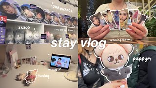 stay vlog ᯓ★ skz pop up store, cupsleeve event, unboxing albums, aesthetic cafés, k-pop stores