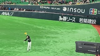 千葉ロッテ 佐々木朗希選手 試合前ピッチング練習 珍プレー