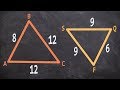 How to use SSS proportionality to show two triangles are similar