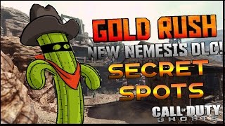 NEW! DLC Nemesis Glitches & Secret Spots ON GOLDRUSH COD Ghosts Nemesis DLC