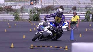 2024年9月15日 DUNLOP月刊オートバイカップ！ジムカーナ大会 第4戦 N4 みやび選手 GSX-R1000 H1