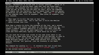 Emacs Tutorial Read Through - Part 2