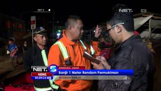 Tanggul penahan air sungai Cironggeng jebol ratusan rumah terendam banjir - NET5