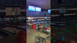 cosmic bowling at my home bowling alley