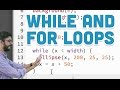 4.1: while and for Loops - p5.js tutorial