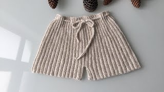 Tığ İşi Bebek Şortu Yapımı — Crochet Baby Shorts