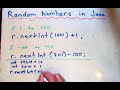 Java - Random Numbers -  Lesson 2 Formula and Examples