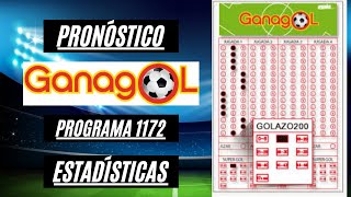 GANAGOL PROGRAMA #1172 PRONÓSTICO,ESTADÍSTICAS JUGADA SENCILLA Y 5 DOBLES  ¡SUSCRIBETE