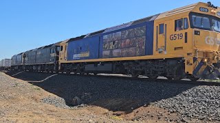 7902V PN up Fruitflyer (G519-G523-G540), Mildura West to Melbourne, 1140, 9/10/24, Tatyoon VIC