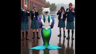 Mermaid cat gets bullied by classmates, then changes life after winning Olympic