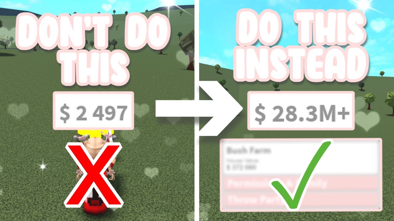 Never Do This To Make Money Fast In Bloxburg Roblox Youtube