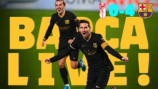 🔥 GRIEZMANN & MESSI masterclass! ⚽ BARÇA LIVE | GRANADA 0-4 BARÇA | Warm up & Match Center