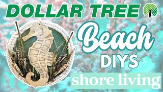 🪸 Seahorse Serenity: 7 NEW Coastal Dollar Tree DIYS & Hacks! Beach & Shore Living 2024
