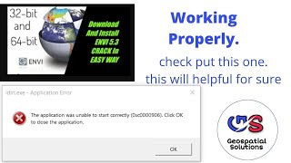 Solve Installation Errors in  ENVI 5.3 || Easy and fast steps by geospatial solutions||