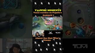 V33Wise Moments | Venus reaction on Paquito's Damage Almost One Shot Wise's Kimmy