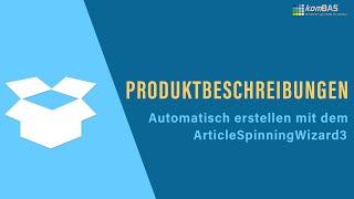 Produktbeschreibungen automatisch erstellen | ArticleSpinningWizard3