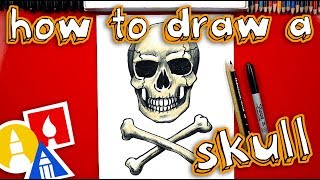 How To Draw A Realistic Skull And Crossbones