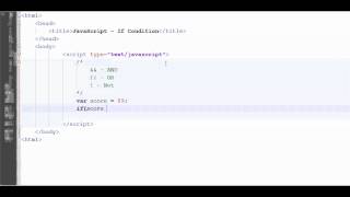 JavaScript Tutorial #8 - Working with If Condition and AND Operator