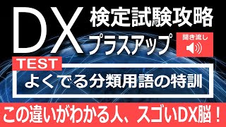 IT IT用語 DX DX用語 DX事例  DXビジネス検定 2023 「よくでる分類用語の特訓 」確認テスト ～IT用語・DX用語・DX事例～