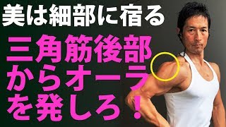 美は細部に宿る！三角筋後部からオーラを発しろ！リアデルトレイズ