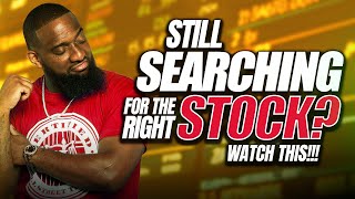 How to find the right stock | Wallstreet Trapper