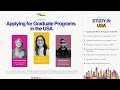 Applying for Graduate Programs in the USA | Study in USA Series | Ep 1