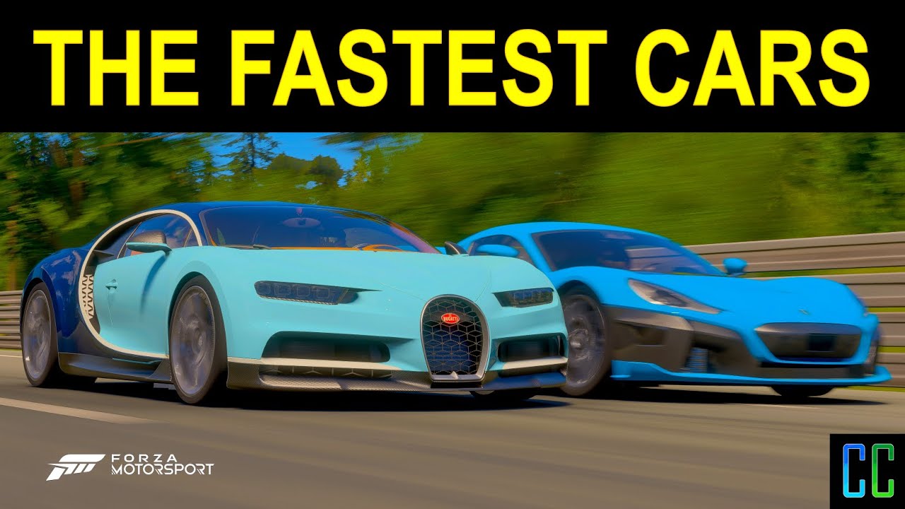 Top 10 FASTEST CARS In Forza Motorsport (Stock) | Is Bugatti Chiron ...