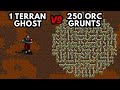 Can 1 Ghost defeat 250 Grunts?