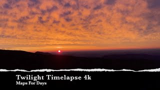 Twilight Timelapse 4k with Ambient Music