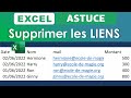 Excel Supprimer les liens