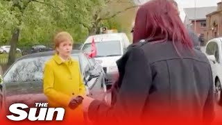 Nicola Sturgeon brands election rival Jayda Fransen ‘racist’ and ‘fascist’ in angry scenes