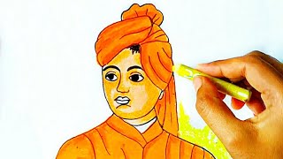 Swami Vivekananda Drawing|How To Draw National Youth Day Poster|Easy Drawing By Debanu Art