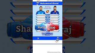 Mohammed Shami vs Mohammed Siraj Bowling Comparison 154 #shorts #cricket #cricketlover