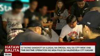 12 taong sangkot sa illegal na droga huli sa Valenzuela city