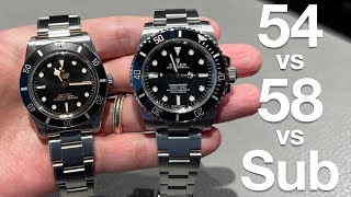 New 2023 TUDOR Black Bay 54 - BB54 vs BB58 vs ROLEX Submariner (BlackBayB54 Review) + My IG Reaction