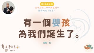 夏主教金句INBOX：8月22日常年期第二十一周星期一  聖母元后（紀念）【有一個嬰孩為我們誕生了】（依9:5）