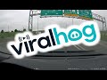 Speeding Motorcyclist Merges Last Minute || ViralHog